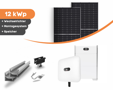 12 kW PV-Anlage-Komplettsystem mit JA Solar Modulen und Huawei Lösung + Speicher