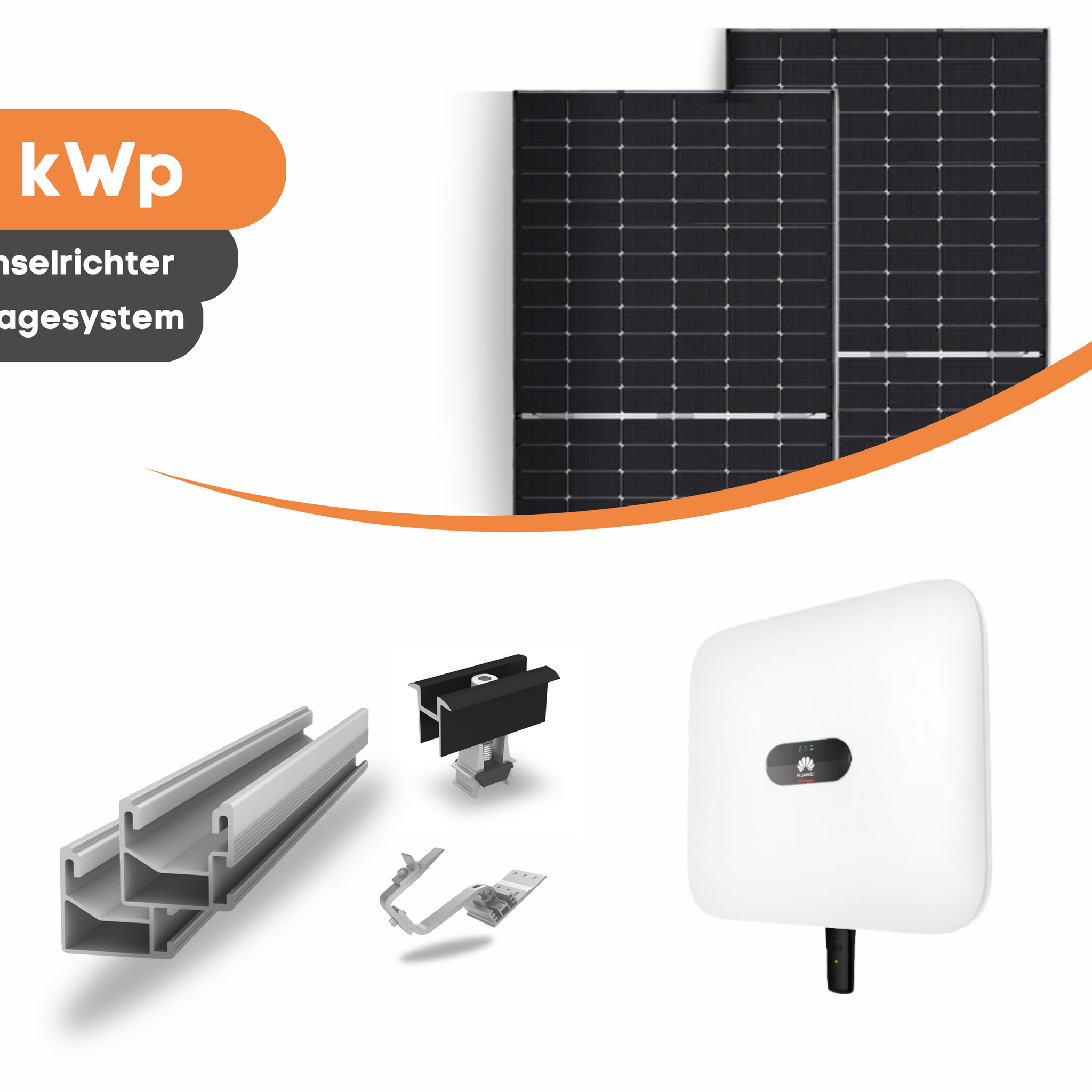 12 kW PV-Anlage-Komplettsystem mit JA Solar Modulen und Huawei Lösung